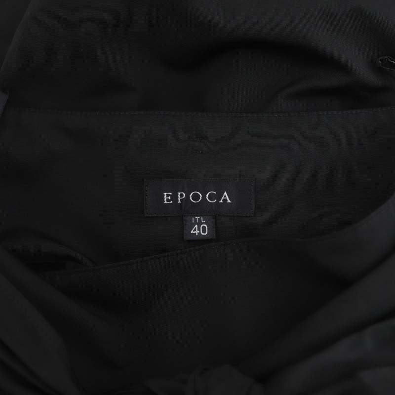 エポカ EPOCA フレアスカート ひざ丈 40 黒 ブラック /MF ■OS レディース_画像3