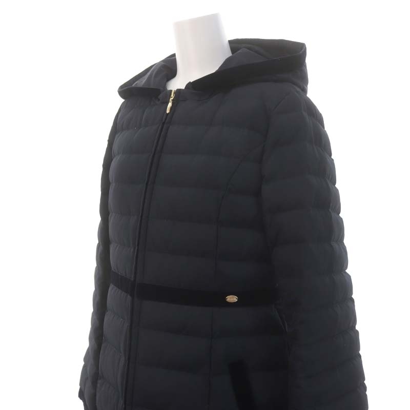  Tocca TOCCA 22AW HOLIDAY long down coat outer hood Zip up 0 navy blue navy /DF #OS lady's 