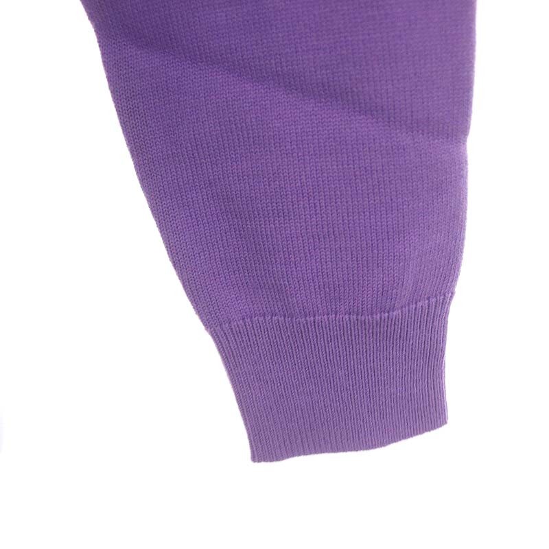  Chesty Chesty Париж вязаный свитер шерсть украшен блестками оборудование орнамент длинный рукав F фиолетовый лиловый /HS #OS женский 