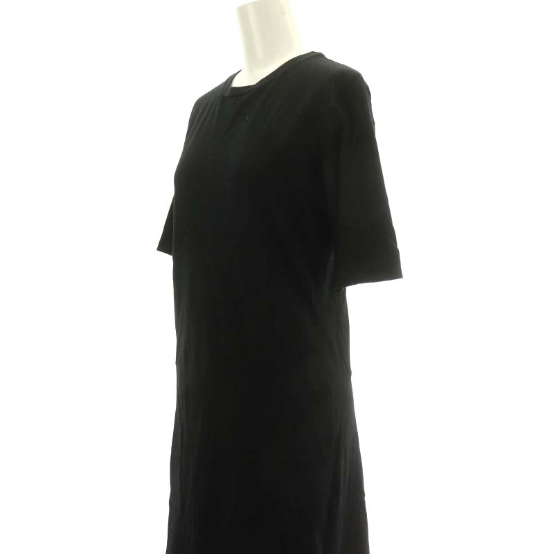  Agnes B agnes b. One-piece short sleeves long cotton 2 black black /NR #OS lady's 