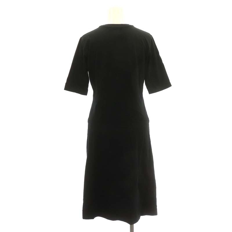  Agnes B agnes b. One-piece short sleeves long cotton 2 black black /NR #OS lady's 