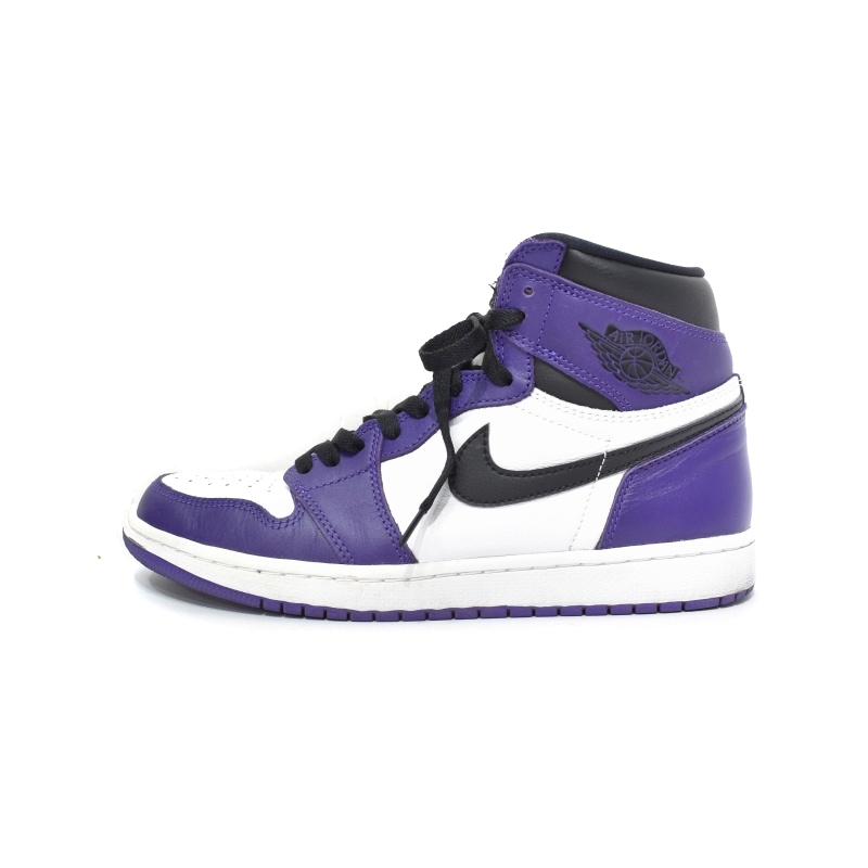 ナイキ NIKE Air Jordan 1 Retro High OG Court Purple エアジョーダン1 レトロ ハイ コートパープル スニーカー US9 パープル 555088-500