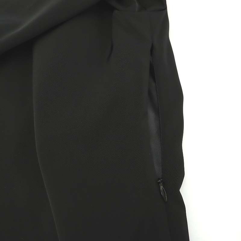  Le Ciel Bleu LE CIEL BLEU 21SS WRAP BUTTON DETAIL DRESS One-piece maxi long long sleeve V neck 36 S black black 