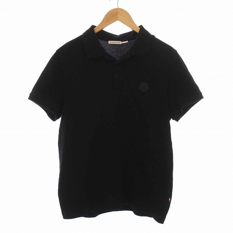 モンクレール MONCLER MAGLIA POLO MANICA CORTA ポロシャツ 半袖 M 黒 ブラック 84556 /YM メンズの画像1