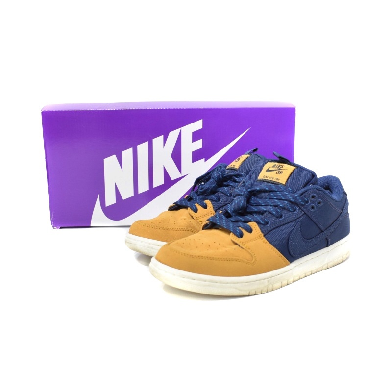 ナイキ エスビー NIKE SB Dunk Low Desert Ochre and Midnight Navy スニーカー US7.5 紺 茶 DX6775-400 ■GY20 メンズ_画像7