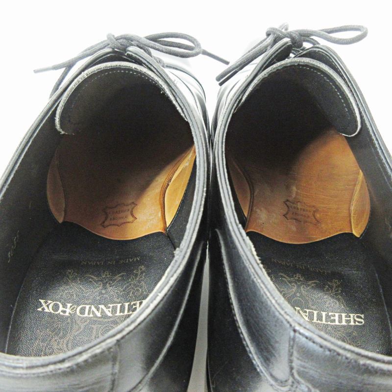 シェットランドフォックス SHETLANDFOX 3055 ビジネスシューズ 革靴 レザーシューズ レースアップ ストレートチップ ブラック 黒 9 27cm 04の画像5
