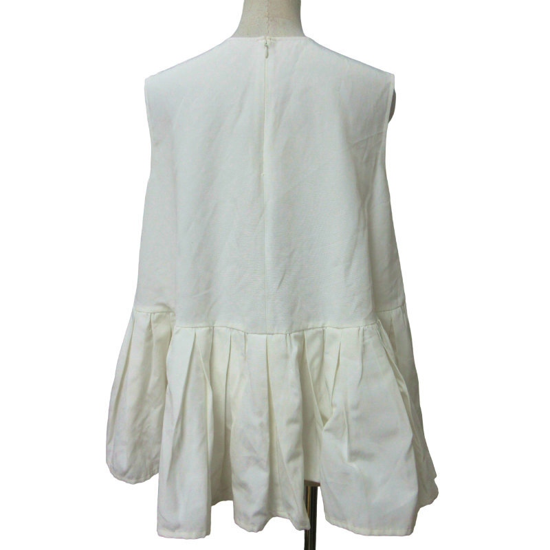 BOW.A bow e- Margaret tunic no sleeve flair F white white #GY31 0404 lady's 