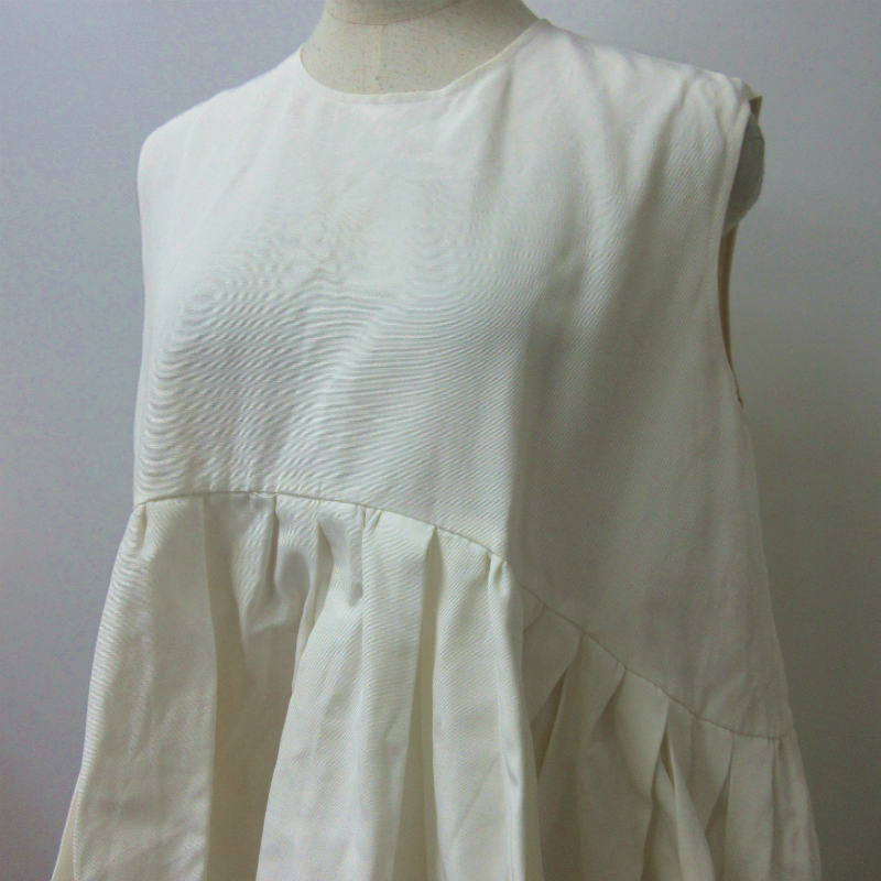 BOW.A bow e- Margaret tunic no sleeve flair F white white #GY31 0404 lady's 