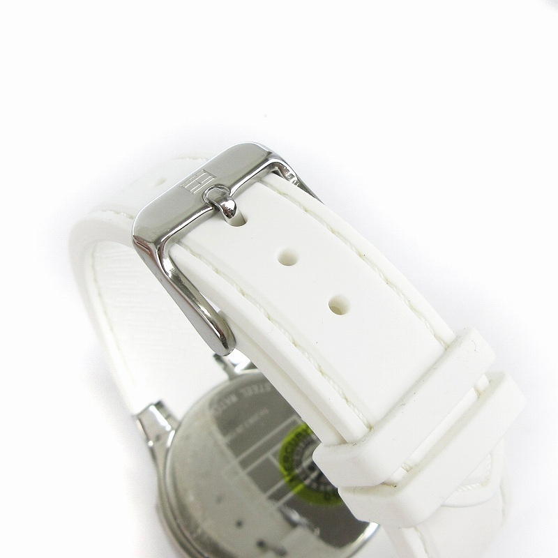 トミーヒルフィガー TOMMY HILFIGER 腕時計 アナログ クオーツ ラウンド型 ラバー 1781310 白 ホワイト ウォッチ ■SM1 レディースの画像5