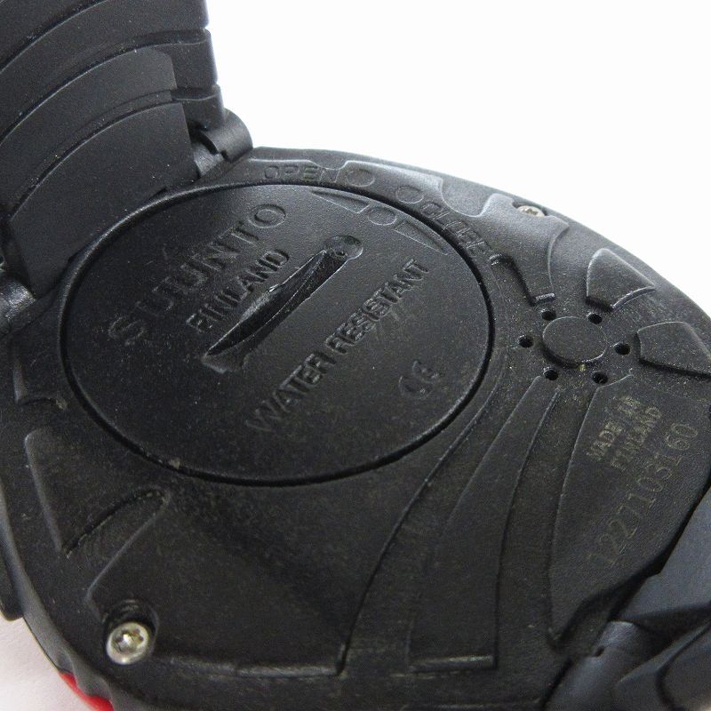 スント SUUNTO ベクター VECTOR 腕時計 デジタル クオーツ 黒 ブラック 赤 レッド ウォッチ ■SM1 メンズ_画像4