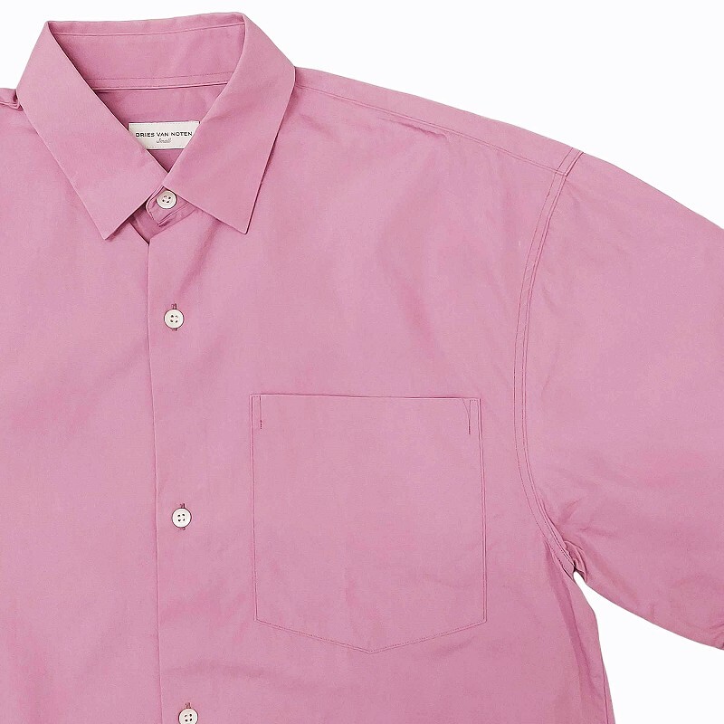 ドリスヴァンノッテン DRIES VAN NOTEN 近年 オーバーサイズ 半袖シャツ ピンク S メンズの画像3