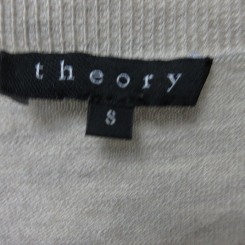 セオリー theory 近年モデル ウールセーター ニット Vネック 長袖 グレー系 Sサイズ 0405 ■GY31 メンズ_画像3
