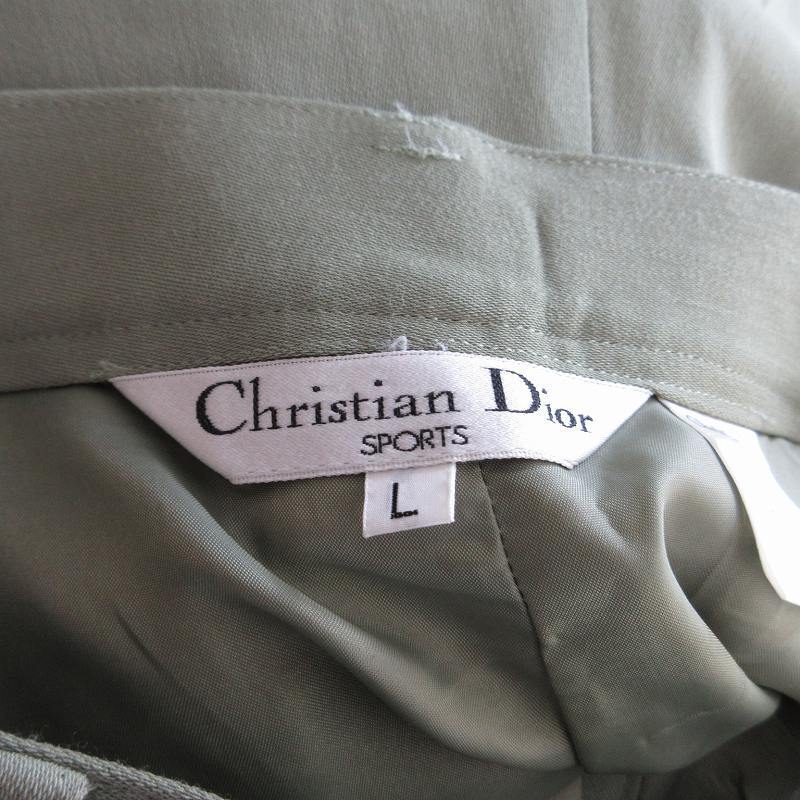  Christian Dior Christian Dior SPORTS Vintage Easy short pants shorts shorts Logo metal fittings wool green green 