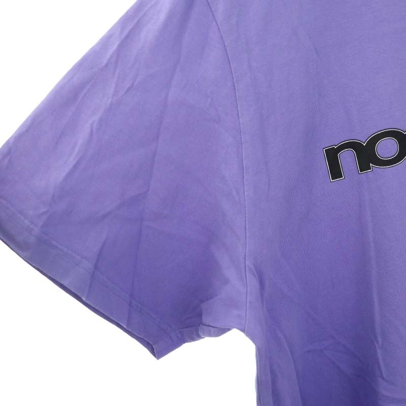 ヌーングーンズ NOON GOONS ロゴプリントTシャツ カットソー 半袖 コットン M 紫 黒 白 /NR ■OS ■SH メンズ_画像6