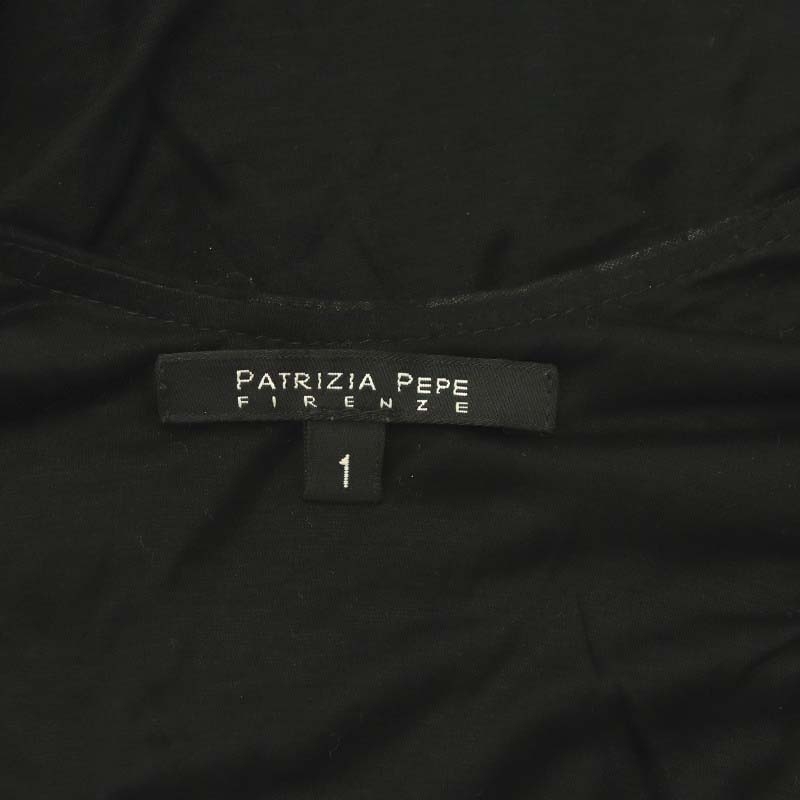 パトリツィアペペ PATRIZIA PEPE ワンピース 長袖 膝丈 バックオープン タイト 1 黒 ブラック /NR ■OS レディースの画像3