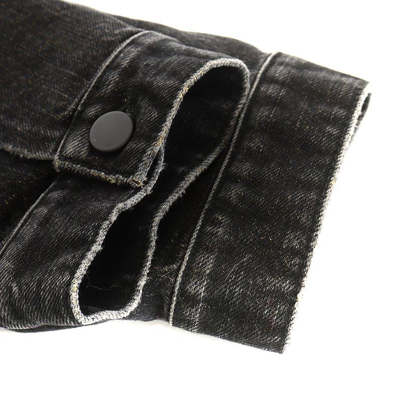 ブシェミ BUSCEMI デニムジャケット ジージャン Gジャン ダメージ加工 50 XL 黒 ブラック /AN13 メンズ_画像4