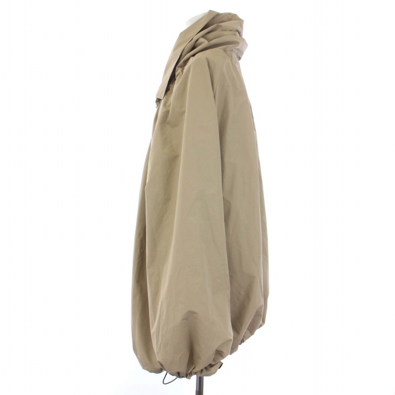 da-ma collection dama collection light weight ba Rune coat spring coat middle height Zip up hood M beige lady's 