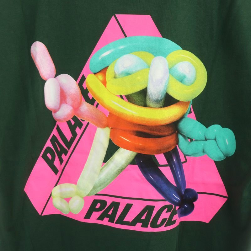 パレス Palace TRI-TWISTER T-SHIRT プリント Tシャツ カットソー 半袖 ロゴ コットン L 緑 グリーン ■OS メンズ_画像6