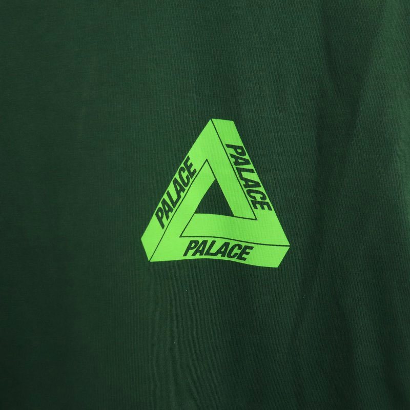 パレス Palace TRI-TWISTER T-SHIRT プリント Tシャツ カットソー 半袖 ロゴ コットン L 緑 グリーン ■OS メンズ_画像4