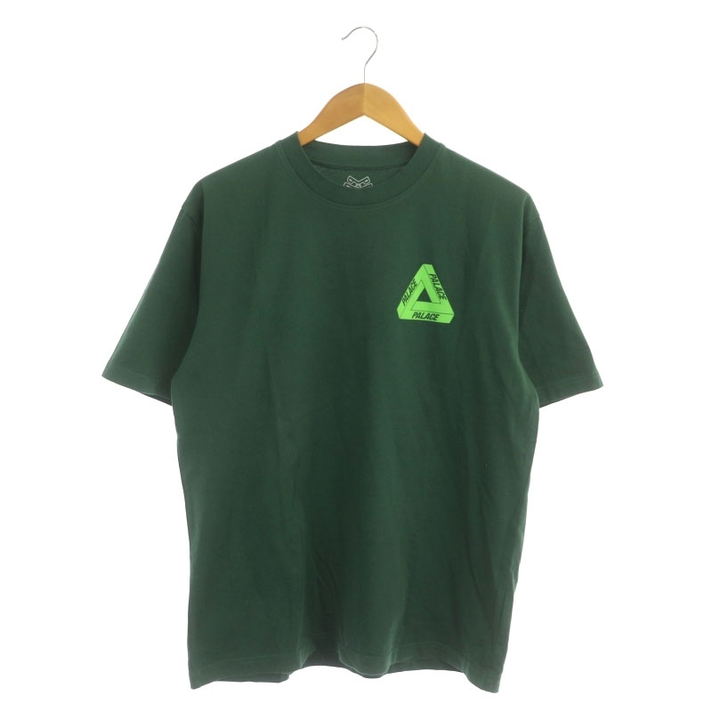 パレス Palace TRI-TWISTER T-SHIRT プリント Tシャツ カットソー 半袖 ロゴ コットン L 緑 グリーン ■OS メンズ_画像2