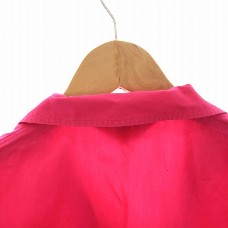 ケンゾー KENZO ヴィンテージ シャツ 花刺繍 半袖 コットン 2 M ピンク /YM メンズ_画像6