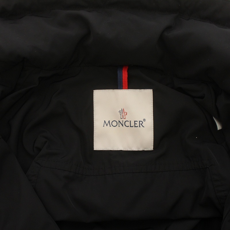 モンクレール MONCLER 20SS OCRE Hooded Drawstring Waist Parka ジップアップジャケット フード ロゴ 0 XS 黒 ブラック_画像5