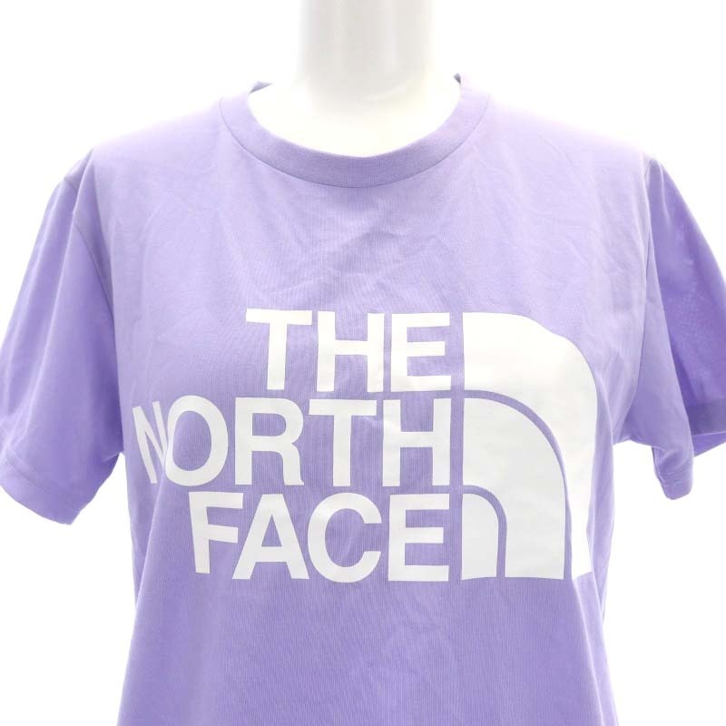 ザノースフェイス THE NORTH FACE NTW32133 S/S Color Dome Tee Tシャツ カットソー 半袖 ロゴ プリント M ラベンダー 白_画像4