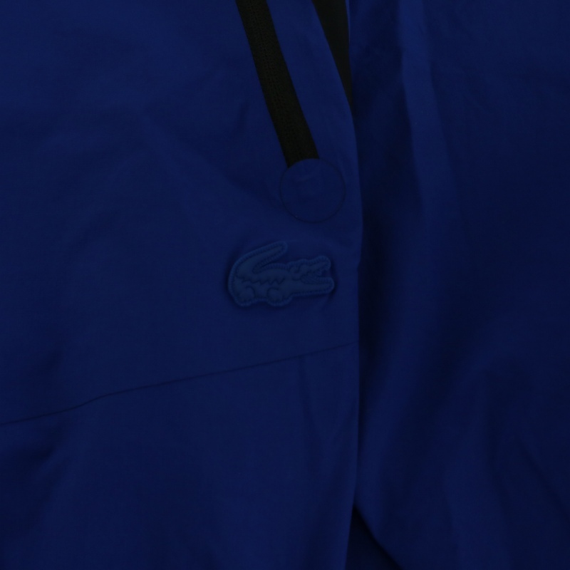 ラコステ LACOSTE テックプリントトラックパンツ イージーパンツ ジョガーパンツ ロゴ サイドライン XS 青 ブルー XH6182_画像5