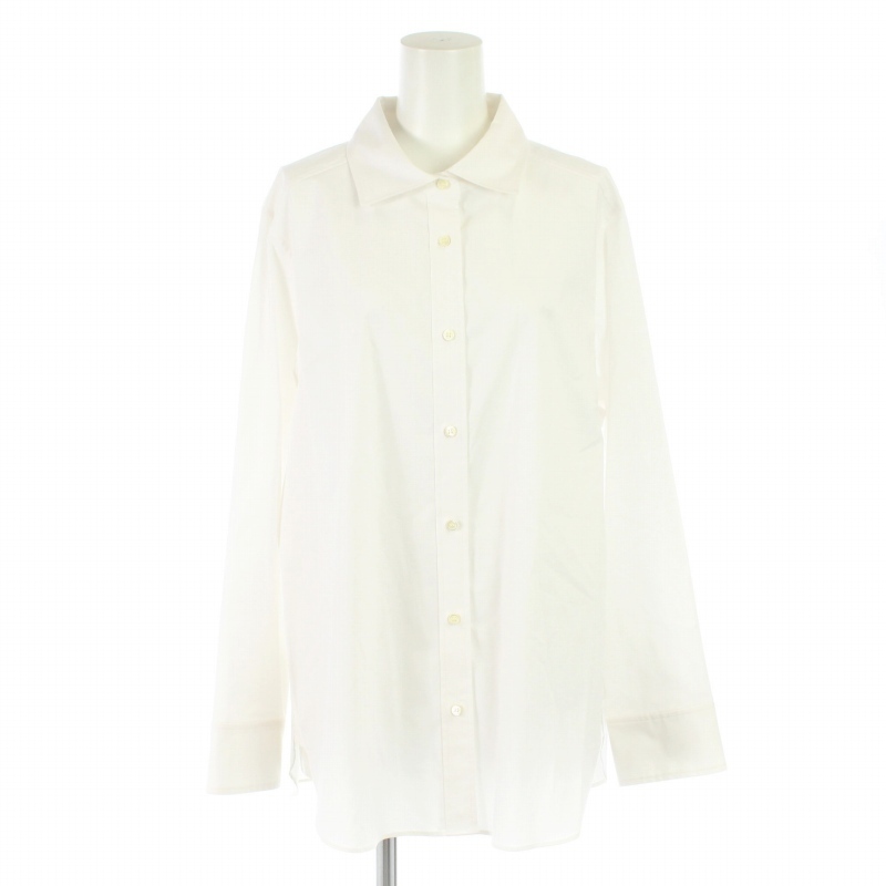 未使用品 自由区 オンワード樫山 タグ付き シャツ ブラウス 長袖 44 XL 白 ホワイト /FQ レディースの画像1