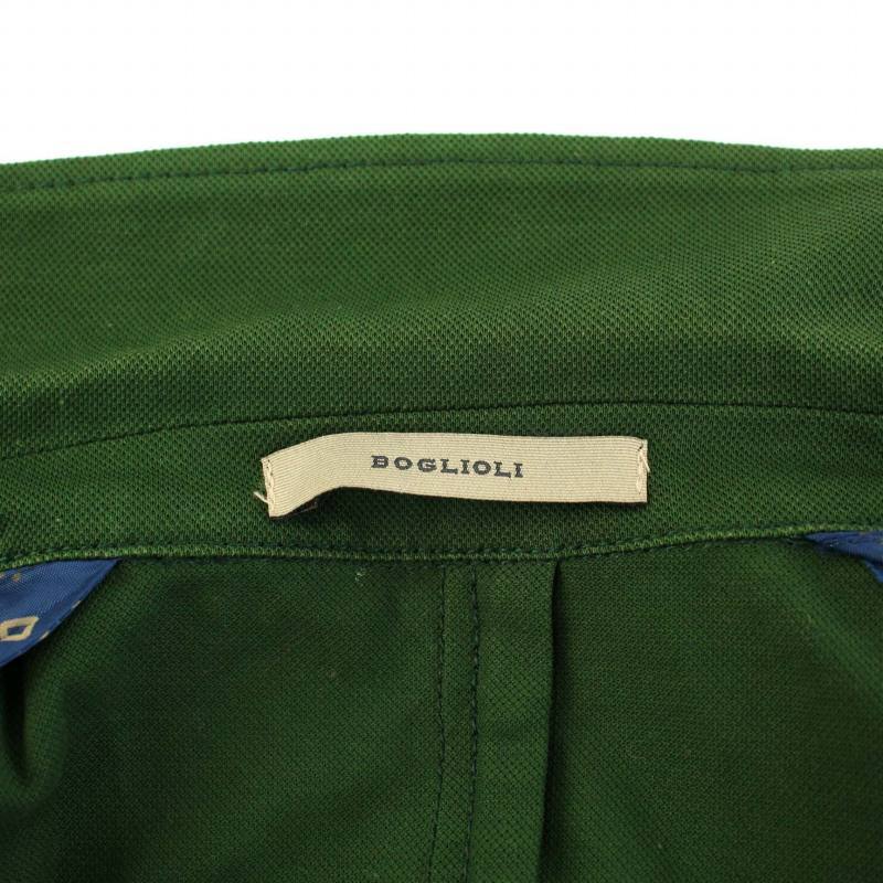 ボリオリ BOGLIOLI 段返り3つ釦テーラードジャケット シングル 3B サイドベンツ 40 M 緑 グリーン /YT レディース_画像5