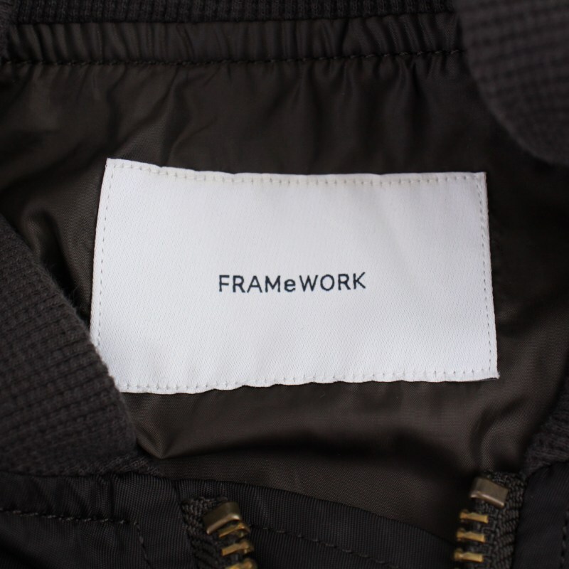 フレームワーク Framework 23SS ナイロンツイルMA-1 ブルゾン ジャケット ジップアップ 38 M 茶 ブラウン 23011220306110 /BM レディース_画像4