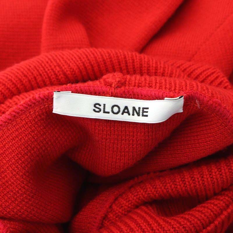 スローン SLOANE 12Gメリノウールミラノリブタートルネックニットプルオーバー セーター 長袖 1 赤 レッド /DO ■OS レディース_画像3