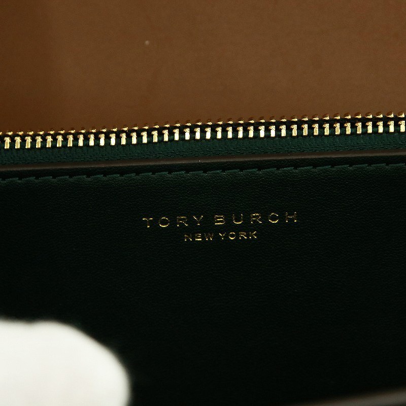 トリーバーチ TORY BURCH ショルダーバッグ ロゴ レザー 茶 ブラウン /AN16 レディース_画像3