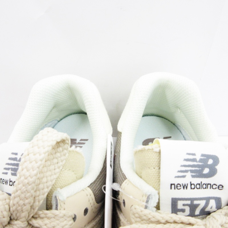 未使用品 ニューバランス NEW BALANCE タグ付き WL574NS2 スニーカー ベージュ US6.5 23.5cm ■ECS レディース_画像5