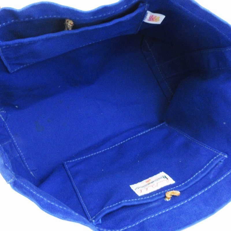 ジャーナルスタンダード JOURNAL STANDARD トートバッグ ショルダー 大容量 キャンバス コンチョ 青 ブルー 鞄 ■SM1 メンズ_画像5