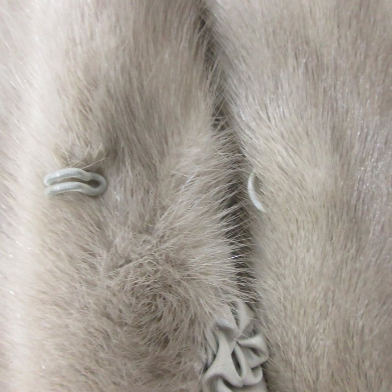  sapphire mink fur tippet muffler shawl stole fur gray series 