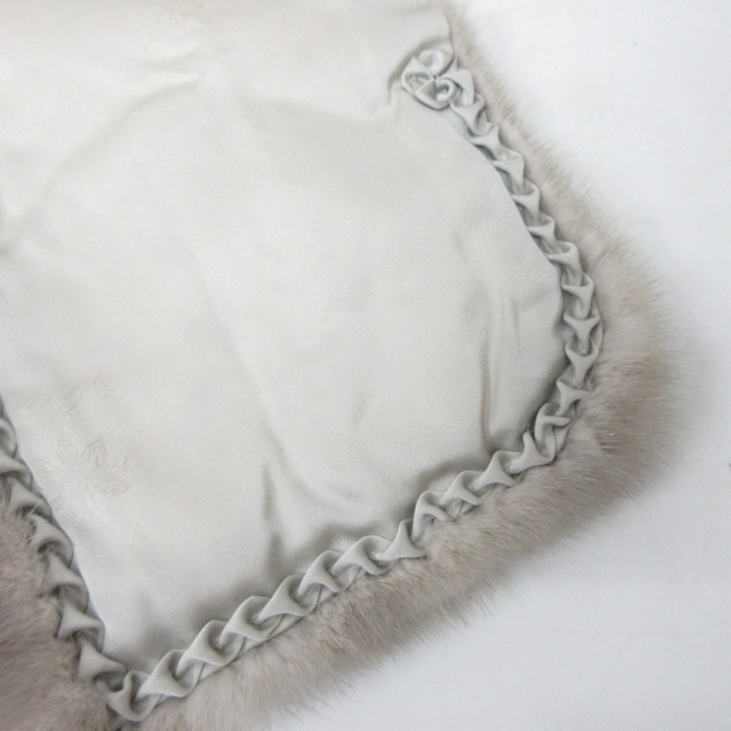  sapphire mink fur tippet muffler shawl stole fur gray series 