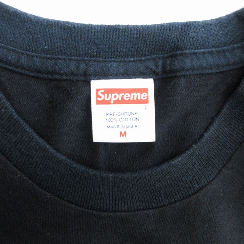 シュプリーム SUPREME 17SS Been Hit L/S Tee Tシャツ カットソー 長袖 フラワーターゲット バックプリント コットン 紺 ネイビー S メンズ_画像7