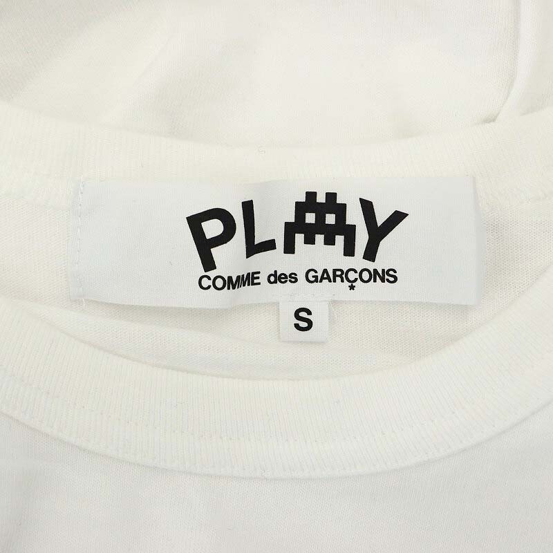 プレイコムデギャルソン PLAY COMME des GARCONS AD2022 INVADER S/S T-Shirt Tシャツ カットソー 半袖 S 白 ホワイト /HK ■OS メンズ_画像3