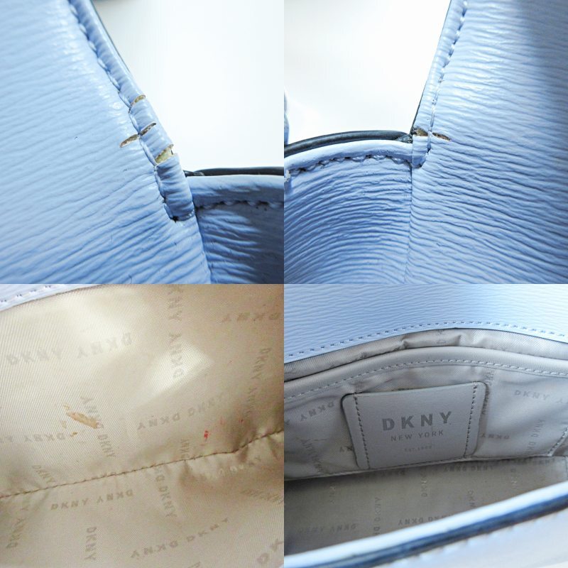  Donna Karan New York DKNY сумка на плечо небольшая сумочка Cross корпус наклонный .. sax голубой 0418 женский 