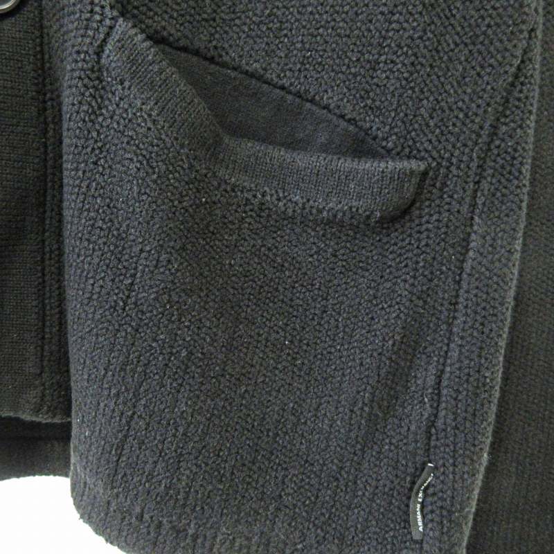 アルマーニエクスチェンジ A/X ARMANI EXCHANGE コットンニット ジャケット カーディガン 黒 L 0425 ■GY14 メンズの画像7