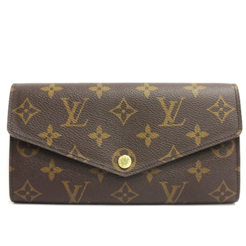 ルイヴィトン LOUIS VUITTON モノグラム ポルトフォイユ サラ 長財布 M60531 ブラウン ■ECS レディース_画像1