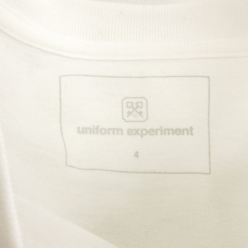 ユニフォームエクスペリメント uniform experiment 24SS BRUCE LEE Tシャツ カットソー 半袖 プリント UE-232068 ホワイト 4 メンズ_画像6