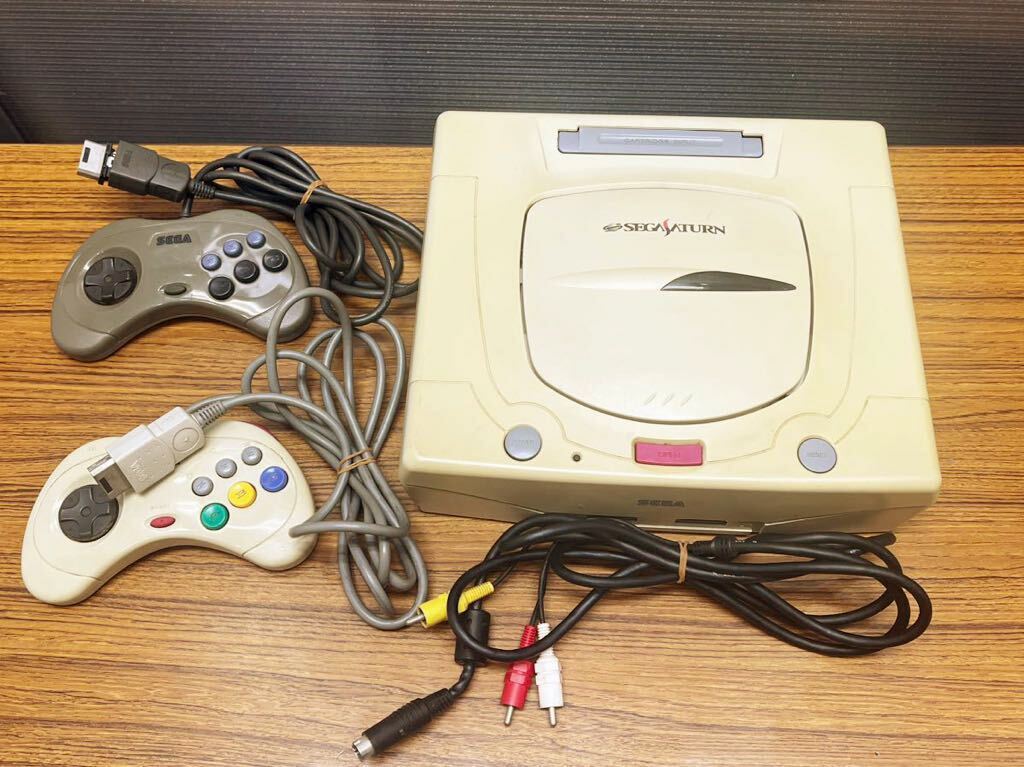 D344 SEGA SATURN セガサターン 本体HST-3220 コントローラー HSS-0101 ゲームの画像1