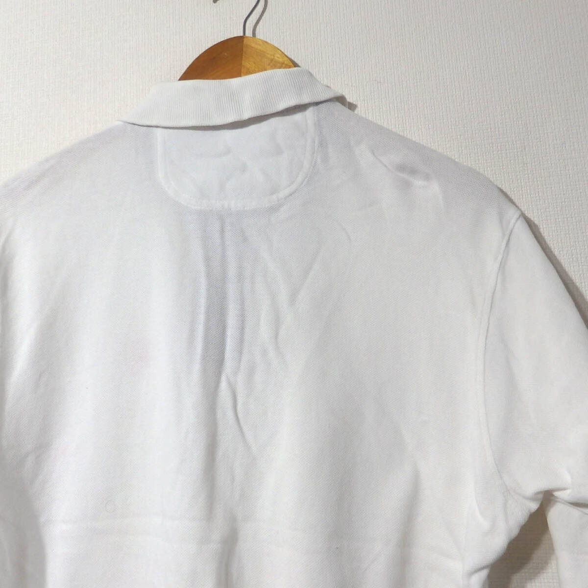 【送料無料】バーバリーポロシャツ/イングランド製　Mサイズ　白　ワンポイント　BURBERRY_画像8