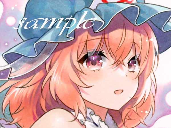 ◇◇◇同人手描きイラスト 東方project 西行寺幽々子 原画 ◇◇◇同人手描きイラスト 東方project 西行寺幽々子 原画