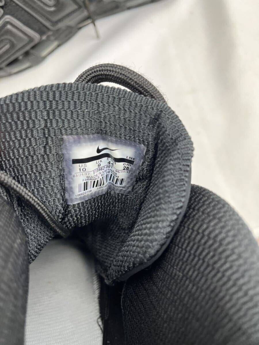 (HI)ナイキ スニーカー シュプリーム ブラック 未使用に近い 28cm 中敷なし 詳細不明の画像4