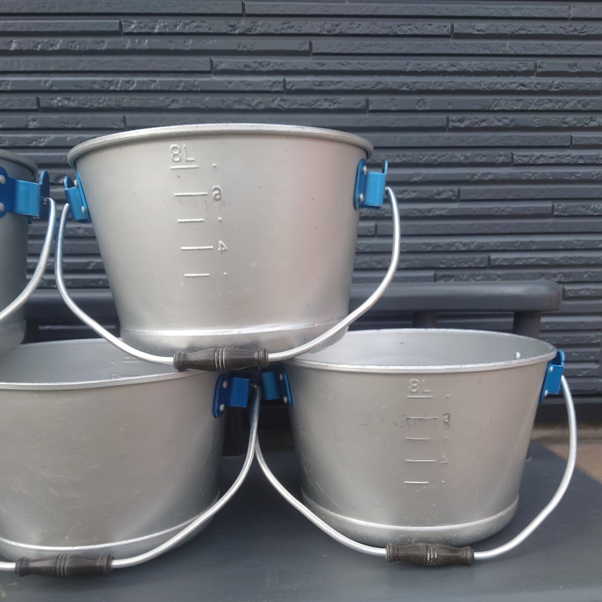  aluminium bucket inside side memory attaching (8 liter ) gardening,DIY.