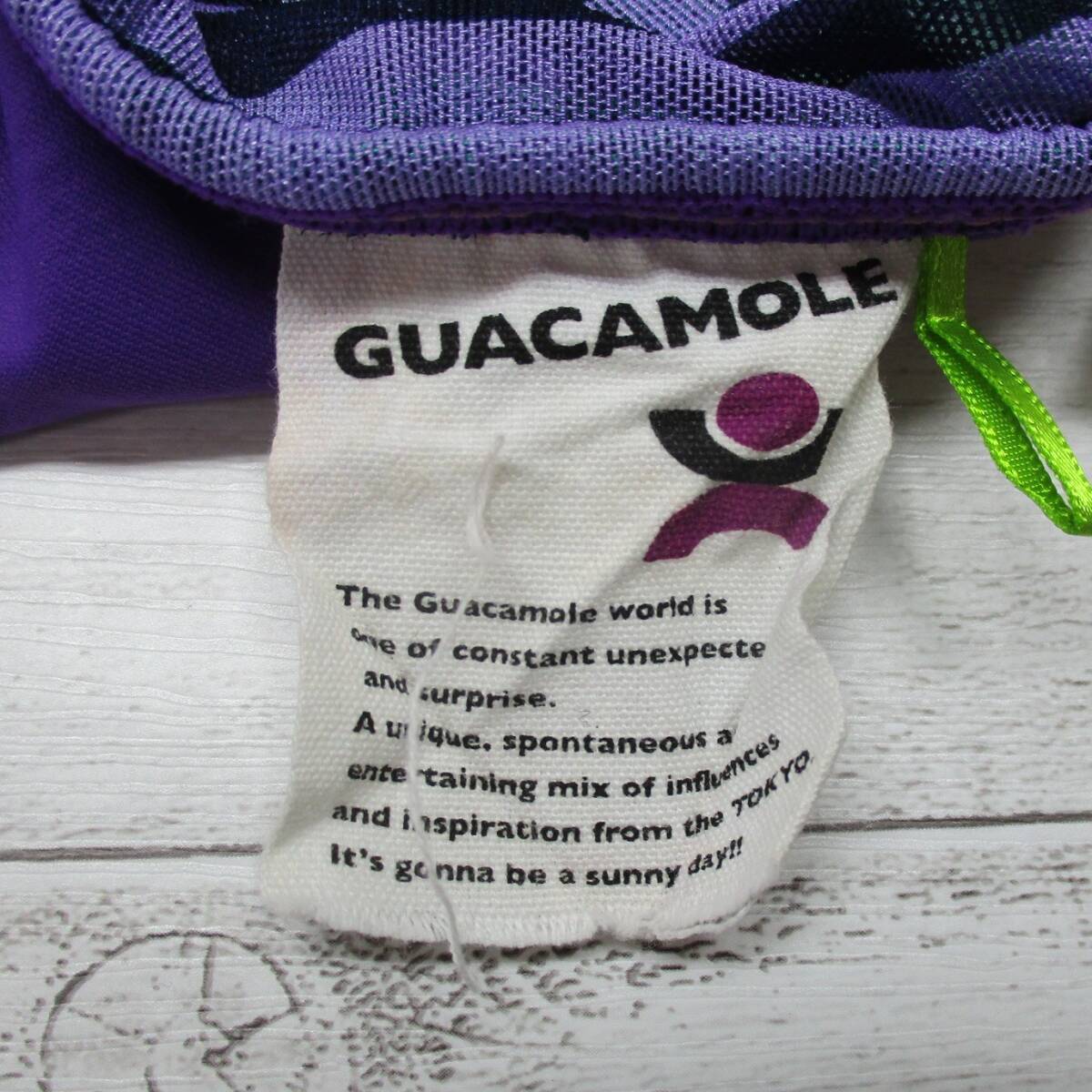 C0105★GUACAMOLE 紐パン ボーダー チェック柄 パープル 薄紫 メッシュ スイムショーツ 水着ボトム ビキニパンツ レディース 海 プール _画像7