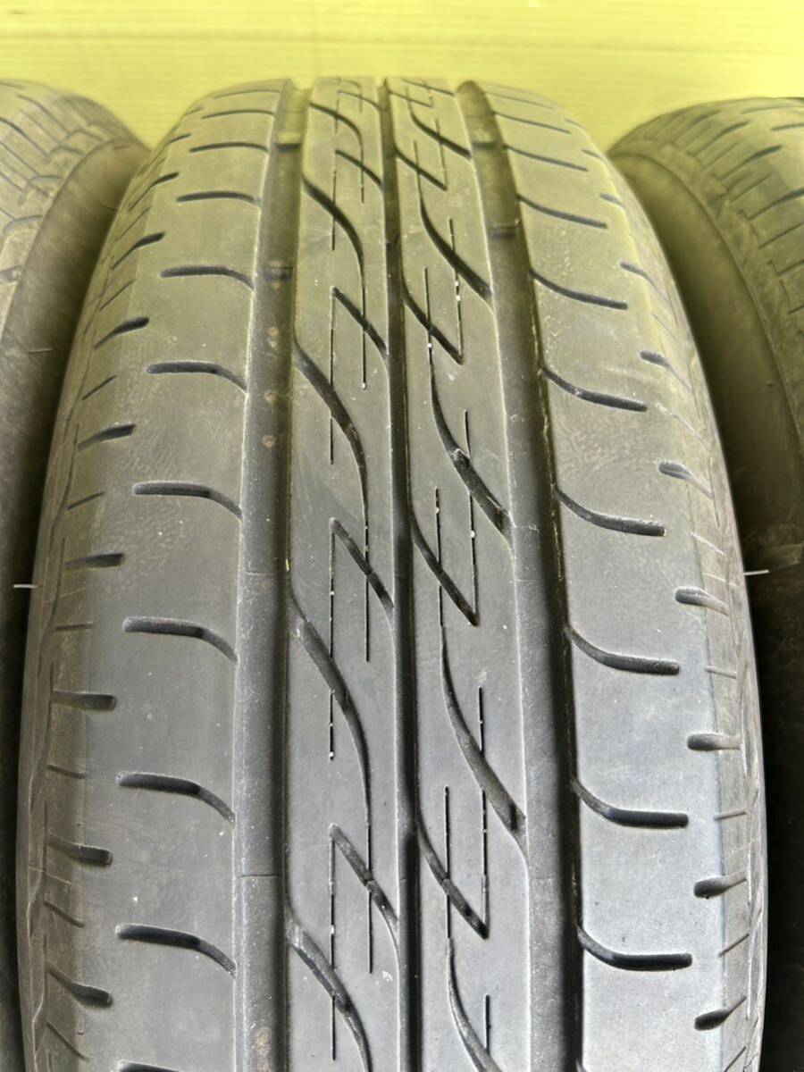 165/70R14 2022年ノーマル ブリヂストンNEXTRY 4本セット 日産純正スチール 4穴 PCD100 ET+47 14×5.5J ハブ60mm刻印ML_画像7